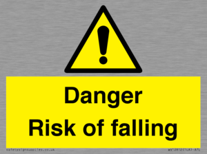 Danger Risk of falling